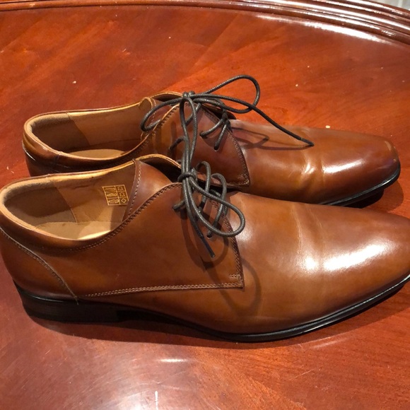 BROWN LEATHER DRESS SHOES - Picture 3 of 5